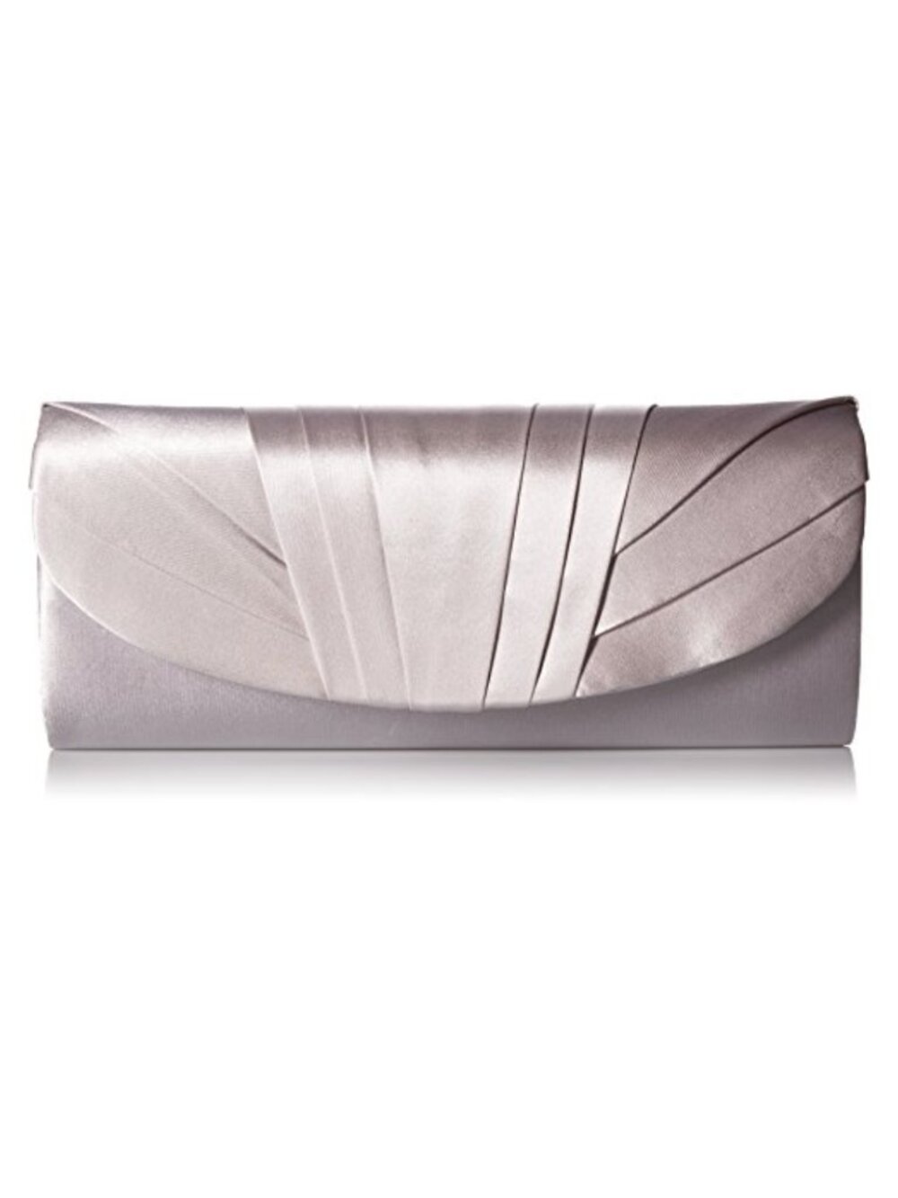 Satin Tuxedo Flap Evening Clutch with Shoulder Chain Formal Bag